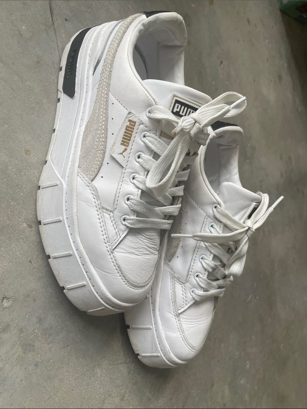 Puma White platform Sneakers